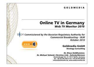 101108 goldmedia web tv monitor 2010_english