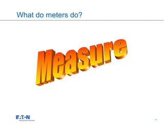 What do meters do?




                     13   13
 