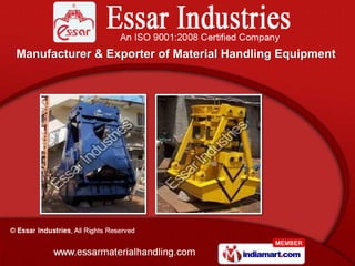 Manufacturer & Exporter of Material Handling Equipment
 