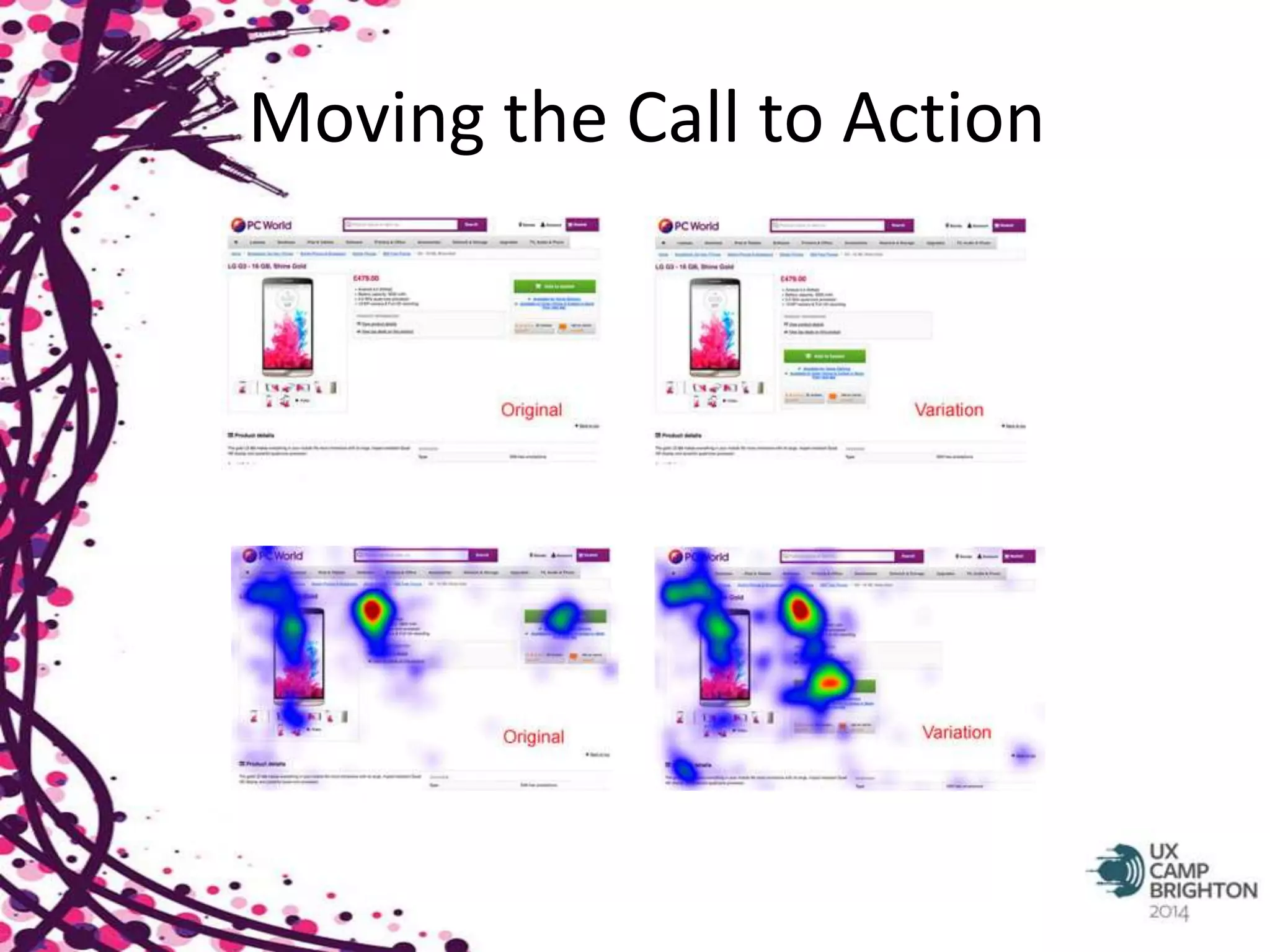 Moving the Call to Action 
 