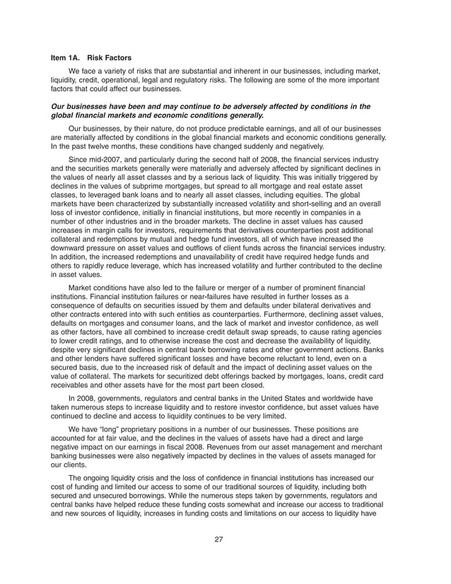 goldman sachs 2008 Form 10-K | PDF