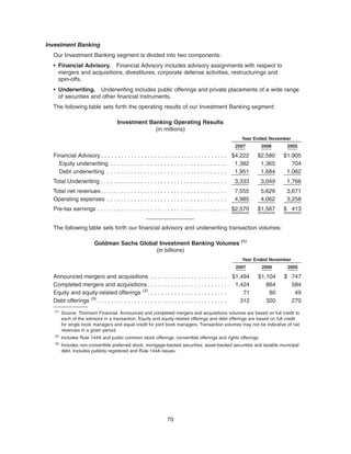 goldman sachs 2007 Form 10-K