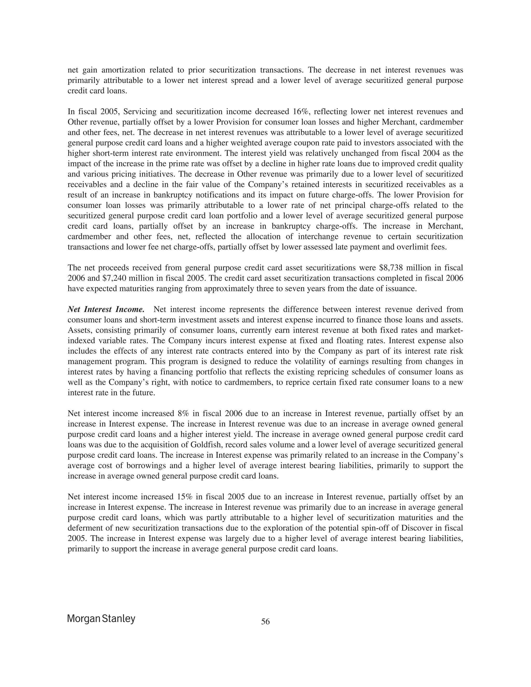 morgan stanley 10-K Disclosure