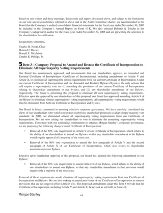 morgan stanley Proxy Statements