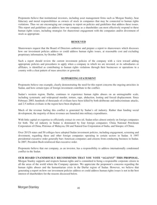 morgan stanley Proxy Statements