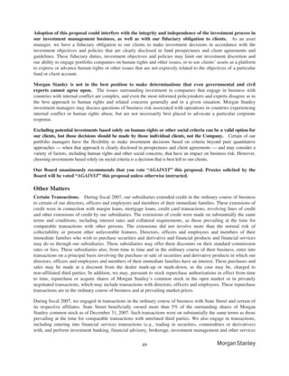 morgan stanley Proxy Statements