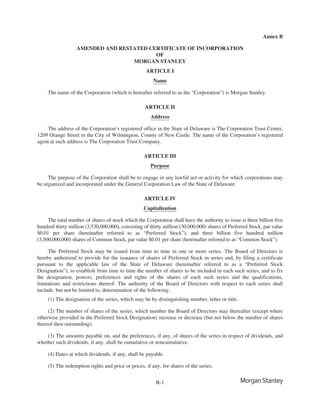morgan stanley Proxy Statements