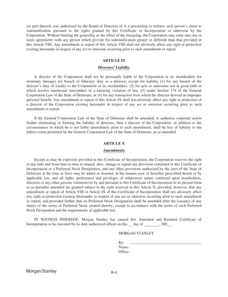 morgan stanley Proxy Statements