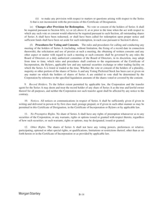 morgan stanley Proxy Statements