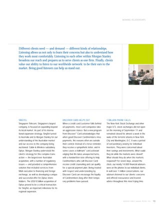 morgan stanley Annual Reports 2001