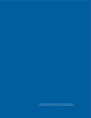 morgan stanley Annual Reports 2001