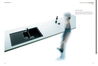 LITHOS
                                                                  classic




      Lithos D-150 + SC-100 tap

      The Lithos is the embodiment of time-tested sink design. It is the
      Schock classic. The draining board features practical grooves to
      prevent plates and glasses from slipping. For the smaller kitchen we
      offer the Lithos D-100 S – a shorter version of the Lithos D-100.




                                                                             Trend

                                                                                     LITHOS
216                                                                   217
 