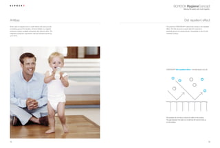 SCHOCK HygieneConcept
                                                                                            Making life easier and more hygienic.




Antibac                                                                                      Dirt repellent effect
Sinks used to prepare food or wash dishes and pans provide       The premium CRISTADUR® material also boasts a dirt repellent
a breeding ground for bacteria. Schock Antibac is a hygiene      effect. The ﬁne structure ensures that dirt could be a
protection system available exclusively with Schock sinks. The   breeding ground for bacteria ﬁnds it impossible to stick to the
integrated protection mechanism reduces bacterial growth by      material’s surface.
up to 95 %.




                                                                 CRISTADUR® Dirt repellent effect – the dirt simply runs off.




                                                                 Dirt particles do not have a chance to settle on the surface.
                                                                 The gap between the cells is so small that dirt cannot build up
                                                                 on the surface.




12                                                                                                                                 13
 