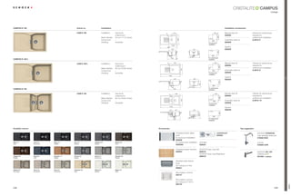CAMPUS
                                                                                                                                                                                                                                                                                       cottage




CAMPUS D-100                                        Article no.                 Installation                                                                                                                                   Installation accessories

                                                    CAM D 100                   Installation:   topmount,                                       279                                                        450       5         Manual drain kit                  Clamps for substructure




                                                                                                                              41
                                                                                                undermount                                                                                                                     629358                            required for




                                                                                                                                                                                                                     480
                                                                                Base Cabinet:   45 cm / 17.72 inches                                                                                                                                             undermount installation
                                                                                                                                                                                                    R10




                                                                                                                                                       500
                                                                                Corner Unit:    –                                                                                                      840                     Automatic drain kit               6.3016 / 9
                                                                                Handing:        reversible                                                                                        For topmount                 629359
                                                                                                                                                                                                  installation
                                                                                                                                          420
                                                                                                                               860                                                                                             Syphon
                                                                                                                                          361                                435                                               629229
                                                                                                                                                                                                    R10




                                                                                                                                                                                                                     486
                                                                                                                                     200




                                                                                                                                                                                    309
                                                                                                                                                                                                         846
                                                                                                                                         450           5                                          For undermount
CAMPUS D-100 L                                                                                                                                                                                    installation




                                                                                                                               41
                                                                                                                                                528                                                            600             Manual drain kit                  Clamps for substructure
                                                    CAM D 100 L                 Installation:   topmount,
                                                                                                undermount                                                                                                                     629358                            required for




                                                                                                                                                                                                                         480
                                                                                                                                                                                                     0                                                           undermount installation
                                                                                Base Cabinet:   60 cm / 23.62 inches                                                                               R1




                                                                                                                                                             500
                                                                                Corner Unit:    –                                                                                                        980                   Automatic drain kit               6.3016 / 9
                                                                                Handing:        reversible                                                                                        For topmount                 629359
                                                                                                                                                                                                  installation
                                                                                                                                   1000
                                                                                                                                                                                                                               Syphon




                                                                                                                                                                                                                                                                                                  Trend
                                                                                                                                                464                          435                                               629229




                                                                                                                                                                                                  R1




                                                                                                                                                                                                                         486
                                                                                                                                                                                                    0
                                                                                                                                          220




                                                                                                                                                                                     336
                                                                                                                                                                                                          986
                                                                                                                                                                                                  For undermount
CAMPUS D-150                                                                                                                                    600
                                                                                                                                                                                                  installation

                                                    CAM D 150                   Installation:   topmount,                                         404                                                          600             Manual drain kit                  Clamps for substructure




                                                                                                                                    41
                                                                                                undermount                                                                                                                     629355                            required for




                                                                                                                                                                                                                         480
                                                                                Base Cabinet:   60 cm / 23.62 inches                                                                                                                                             undermount installation
                                                                                                                                                                                                    R10




                                                                                                                                                             500
                                                                                Corner Unit:    –                                                                                                         980
                                                                                                                                                                                                                               Automatic drain kit               6.3016 / 10
                                                                                Handing:        reversible                                                                                        For topmount
                                                                                                                                                                                                                               629356
                                                                                                                                                                                                  installation
                                                                                                                                    1000
                                                                                                                                                                                                                               Syphon
                                                                                                                                    137           347                        435                                               629229
                                                                                                                                                                                                    R10




                                                                                                                                                                                                                         486
                                                                                                                                    125


                                                                                                                                                 200




                                                                                                                                                                                    309
                                                                                                                                                                                                          986
                                                                                                                                                600                                               For undermount
                                                                                                                                                                                                  installation




Available colours                                                                                                      Accessories                                                                                                                   Tap suggestion

                                                                                                                                                      Chopping board, glass,                                     comfotouch                                           SCHOCK STRADOS
                                                                                                                                                      solid                                                      629830                                               matt stainless steel look
                                                                                                                                                      for topmount installation                                                                                       576000 EDO
                                                                                                                                                      629036
Nero (13)           Lava (40)    Onyx (10)      Inox (12)         Titanium (50)                 Mocha (63)                                            for undermount installation     LED light                                                                       chrome
Solid               Structured   Metallic       Metallic          Metallic                      Solid
                                                                                                                                                      629036U                         629024                                                                          576000 CHR

                                                                                                                                                      Chopping board, bamboo          SCHOCK Easy Care Set
                                                                                                                                                      629044                          629018                                                                          SCHOCK SC-100
                                                                                                                                                                                      SCHOCK Easy Care Brightener
Copper (09)         Aqua (05)    Cayenne (11)   Croma (49)        Arena (47)                    Alumina (04)                                                                          629019                                                                          591000 + colour
Metallic            Solid        Metallic       Metallic          Structured                    Metallic

                                                                                                                                                      Stainless steel strainer
                                                                                                                                                      bowl
                                                                                                                                                      (for Campus D-150)
                                                                                                                                                      629041
Sabbia (58)         Terra (38)   Pera (56)      Colorado (08)     Pietra (60)                   Alpina (07)
Structured          Structured   Structured     Solid             Metallic                      Solid
                                                                                                                                                      Wire basket, chrome
                                                                                                                                                      629147

                                                                                                                                                      Wire basket, chrome
                                                                                                                                                      (for Campus D-100 L)
                                                                                                                                                      629149




                                                                                                                                                                                                                                                                                                          CAMPUS
248                                                                                                                                                                                                                                                                                         249
 