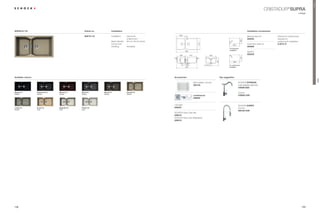 Premium
                                                                                                                                                                                                                                        5,67$'85® SUPRA
                                                                                                                                                                                                                                                                   cottage




SUPRA N-175                                              Article no.             Installation                                                                                                                     Installation accessories

                                                                                                                              385




                                                                                                                                         43
                                                         SUP N-175               Installation:   topmount,                                                                                                        Manual drain kit           Clamps for substructure
                                                                                                 undermount                                                                                                       629355                     required for




                                                                                                                                                                                                           495
                                                                                 Base Cabinet:   90 cm / 35.43 inches                                                                        0                                               undermount installation
                                                                                                                                                                                           R1




                                                                                                                                                         515
                                                                                 RUQHUÃ8QLW)Ã   –                                                                                               900
                                                                                                                                                                                                                  $XWRPDWLFÃGUDLQÃNLW        6.3016 / 8
                                                                                 Handing:        reversible                                                                                                       629356
                                                                                                                                                                                          For topmount
                                                                                                                                                                                          installation
                                                                                                                                         920                                                                      6SKRQ
                                                                                                                              326              475
                                                                                                                                                                                                                  629229
                                                                                                                                                                     448




                                                                                                                                                                                          R1




                                                                                                                                                                                                           501
                                                                                                                                                                                           0
                                                                                                                             230



                                                                                                                                         230




                                                                                                                                                                           339
                                                                                                                                                                                                 906
                                                                                                                                                                                          For undermount
                                                                                                                                         900                                              installation




Available colours                                                                                                       Accessories                                              Tap suggestion




                                                                                                                                                                                                                                                                                       SUPRA
                                                                                                                                                     Wire basket, chrome                               6+2.ÃSTRADOS
                                                                                                                                                     629149                                            matt stainless steel look
                                                                                                                                                                                                       576000 EDO

Magma (97)          Carbonium (90)   Marone (93)     Stone (88)        Bronze (87)               Oriental (96)                                                                                         chrome
Metallic            Metallic         Metallic        Metallic          Metallic                  Metallic
                                                                                                                                                     comfotouch                                        576000 CHR
                                                                                                                                                     629830


                                                                                                                        /('ÃOLJKWÃÃÃÃÃ                                                                 6+2. KARPO
Lucida (95)         Avorio (92)      Magnolia (89)   Polaris (99)                                                       629024                                                                         chrome
Metallic            Solid            Solid           Solid
                                                                                                                                                                                                       593120 CHR
                                                                                                                        6+2.Ã(DVÃDUHÃ6HW
                                                                                                                        629018
                                                                                                                        6+2.Ã(DVÃDUHÃ%ULJKWHQHU
                                                                                                                        629019




108                                                                                                                                                                                                                                                                    109
 