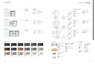 ARCO
                                                                                                                                                                                                                                                                                                classic




ARCO D-100                                          Article no.                 Installation                                                                                                                                          Installation accessories
                                                                                                                                                 450
                                                    ARC D 100                   Installation:   topmount,                                                                                                                             Manual drain kit                  Clamps for substructure




                                                                                                                                      67,5
                                                                                                undermount                                                                                                                            629382                            required for




                                                                                                                                                                                                                              480
                                                                                Base Cabinet:   $ÃFPÃÃ (%(ÃLQFKHV                                                                                                                                                    undermount installation
                                                                                                                                                                                                                R10
                                                                                RUQHUÃ8QLW)Ã                                                                                                                                         $XWRPDWLFÃGUDLQÃNLW




                                                                                                                                                              500
                                                                                                –                                                                                                                    500 10                                             6.3016 / 8
                                                                                Handing:        reversible                                                                                                         840                629383
                                                                                                                                                                                                            For topmount
                                                                                                                                     880                                                                    installation
                                                                                                                                                                                                                                      6SKRQ
                                                                                                                                                                                                      R1
                                                                                                                                                                                388                     0                             629229
                                                                                                                                                 348                                                R1992




                                                                                                                                                                                                                              484
                                                                                                                                           192




                                                                                                                                                                                       300
                                                                                                                                                                                                                   864
ARCO D-150                                                                                                                                   500                                                            For undermount
                                                                                                                                                                                                            installation

                                                                                                                                                      489




                                                                                                                                    67,5
                                                    ARC D 150                   Installation:   topmount,                                                                                                                             Manual drain kit                  Clamps for substructure
                                                                                                undermount                                                                                                                            629304                            required for




                                                                                                                                                                                                                               480
                                                                                Base Cabinet:   60 cm / 23.62 inches                                                                                                                                                    undermount installation
                                                                                                                                                                                                                R10
                                                                                RUQHUÃ8QLW)Ã                                                                                                                                         $XWRPDWLFÃGUDLQÃNLW




                                                                                                                                                                    500
                                                                                                –                                                                                                                       600     5                                       6.3016 / 8
                                                                                Handing:        reversible                                                                                                            980             629305
                                                                                                                                                                                                            For topmount
                                                                                                                                      1020                                                                  installation
                                                                                                                                                                                                                                      6SKRQ




                                                                                                                                                                                                                                                                                                          Trend
                                                                                                                                                                                388                   R1
                                                                                                                                       149             348                                              0                             629229
                                                                                                                                                                                284




                                                                                                                              120
                                                                                                                                                                                                   R1992




                                                                                                                                                                                                                               484
                                                                                                                                                   192




                                                                                                                                                                                       300
                                                                                                                                                                                                                   1004
ARCO D-200                                                                                                                                        600                                                       For undermount
                                                                                                                                                                                                            installation

                                                                                                                                                             411,5




                                                                                                                                                 68
                                                    ARC D 200                   Installation:   topmount,                                                                                                                             Manual drain kit                  Clamps for substructure
                                                                                                undermount                                                                                                                            629300                            required for




                                                                                                                                                                                                                                480
                                                                                                                                                                                                              10
                                                                                Base Cabinet:   'ÃFPÃÃ $ÃLQFKHV                                                                                        R                                                           undermount installation




                                                                                                                                                                          500
                                                                                RUQHUÃ8QLW)Ã   –                                                                                                                     800             $XWRPDWLFÃGUDLQÃNLW               6.3016 / 12
                                                                                                                                                                                                                   1140
                                                                                Handing:        reversible                                                                                                 For topmount
                                                                                                                                                                                                                                      629301
                                                                                                                                             1180                                                          installation
                                                                                                                                                                                                                                      6SKRQ




                                                                                                                                                                                                      R1
                                                                                                                                           329                 333              388
                                                                                                                                                                                                                                      629229




                                                                                                                                                                                                        0
                                                                                                                                                                                                   R1992




                                                                                                                                                                                                                                484
                                                                                                                                                             192




                                                                                                                                                                                         300
                                                                                                                                                                                                                   1164
                                                                                                                                                                                                           For undermount




                                                                                                                                                                                                                                                                                                                  ARCO
                                                                                                                                                      800
                                                                                                                                                                                                           installation




Available colours                                                                                                      Accessories                                                                                                                          Tap suggestion

                                                                                                                                                         Chopping board, glass,                                           comfotouch
                                                                                                                                                         solid                                                            629830                                             6+2.ÃIDEOS-PRO
                                                                                                                                                         for topmount installation                                                                                           matt stainless steel look
                                                                                                                                                         629036                                                                                                              575120 EDO
Nero (13)           Lava (40)    Onyx (10)      Inox (12)         Titanium (50)                 Mocha (63)                                               for undermount installation         6+2.Ã(DVÃDUHÃ6HW
Solid               Structured   Metallic       Metallic          Metallic                      Solid
                                                                                                                                                         629036U                             629018                                                                          chrome
                                                                                                                                                                                             6+2.Ã(DVÃDUHÃ%ULJKWHQHU                                                     575120 CHR
                                                                                                                                                         Chopping board,                     629019
                                                                                                                                                         bamboo
                                                                                                                                                         629044                              /('ÃOLJKWÃÃÃÃÃ                                                                  6+2.ÃLEVA
Copper (09)         Aqua (05)    Cayenne (11)   Croma (49)        Arena (47)                    Alumina (04)                                                                                 629024
Metallic            Solid        Metallic       Metallic          Structured                    Metallic                                                                                                                                                                     501000 + colour
                                                                                                                                                         6WDLQOHVVÃVWHHOÃVWUDLQHUÃERZO
                                                                                                                                                         IRUÃ$UFRÃ' $
                                                                                                                                                         629056

Sabbia (58)         Terra (38)   Pera (56)      Colorado (08)     Pietra (60)                   Alpina (07)
Structured          Structured   Structured     Solid             Metallic                      Solid
                                                                                                                                                         Wire basket, chrome
                                                                                                                                                         629194




172                                                                                                                                                                                                                                                                                                 173
 