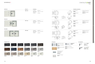 ART
                                                                                                                                                                                                                                                                                                 classic




ART D-100                                           Article no.                 Installation                                                                                                                                            Installation accessories

                                                                                                                                                                                                                450




                                                                                                                               59
                                                    ART D 100                   Installation:   topmount                                    409                                                                                         Manual drain kit                  Clamps for substructure
                                                                                Base Cabinet:   45 cm / 17.72 inches                                                                                                                    629382                            required for




                                                                                                                                                                                                                           480
                                                                                Corner Unit:    –                                                                                                                                                                         undermount installation




                                                                                                                                                            500




                                                                                                                                                                                                 0
                                                                                Handing:        reversible                                                                                                                              Automatic drain kit               6.3016 / 10




                                                                                                                                                                                               R1
                                                                                                                                                                                                              840
                                                                                                                                                                                                     For topmount                       629383
                                                                                                                                                                                                     installation
                                                                                                                                860
                                                                                                                                                                                                                                        Syphon
                                                                                                                                                331                             433                                                     629229




                                                                                                                                                                                                                          480
                                                                                                                                          200




                                                                                                                                                                                                 0
                                                                                                                                                                                       308




                                                                                                                                                                                               R1
                                                                                                                                                                                                              840
                                                                                                                                                                                                     For undermount
                                                                                                                                           450                                                       installation
ART D-150

                                                                                                                                                  440                                                               600
                                                                                                                                                                                                                                        Manual drain kit                  Clamps for substructure




                                                                                                                                59
                                                    ART D 150                   Installation:   topmount
                                                                                Base Cabinet:   60 cm / 23.62 inches                                                                                                                    629304                            required for




                                                                                                                                                                                                                                480
                                                                                                                                                                                                       0
                                                                                Corner Unit:    –                                                                                                    R1                                                                   undermount installation




                                                                                                                                                                  502
                                                                                Handing:        reversible                                                                                                     980                      Automatic drain kit               6.3016 / 10
                                                                                                                                                                                                     For topmount                       629305
                                                                                                                                                                                                     installation
                                                                                                                                    997
                                                                                                                                                                                                                                        Syphon




                                                                                                                                                                                                                                                                                                           Trend
                                                                                                                                                                                429




                                                                                                                                                                                                     R1
                                                                                                                                    163               332                       304                                                     629229




                                                                                                                                                                                                                            480
                                                                                                                                                                                                      0
                                                                                                                                    150

                                                                                                                                                200
                                                                                                                                                                                                              975
                                                                                                                                                                                                     For undermount
                                                                                                                                                600                                                  installation
ART D-200

                                                    ART D 200                   Installation:   topmount                                                    401,5                                                    800                Manual drain kit                  Clamps for substructure




                                                                                                                                                70
                                                                                                                                                                                                                                  10
                                                                                Base Cabinet:   80 cm / 31.50 inches                                                                                                                    629300                            required for




                                                                                                                                                                                                                                  480
                                                                                Corner Unit:    –                                                                                                         0                                                               undermount installation
                                                                                                                                                                                                      R1
                                                                                Handing:        reversible                                                                                                                              Automatic drain kit               6.3016 / 12




                                                                                                                                                                        500
                                                                                                                                                                                                               1140
                                                                                                                                                                                                                                        629301
                                                                                                                                                                                                     For topmount
                                                                                                                                                                                                     installation
                                                                                                                                      1160                                                                                              Syphon
                                                                                                                                                                                                                                        629229
                                                                                                                                      328                    328                433




                                                                                                                                                                                                     R1




                                                                                                                                                                                                                                  480
                                                                                                                                                                                                      0
                                                                                                                                            190


                                                                                                                                                        190
                                                                                                                                                                                                               1140




                                                                                                                                                                                      318
                                                                                                                                                                                                     For undermount
                                                                                                                                                  800                                                installation




                                                                                                                                                                                                                                                                                                                   ART
Available colours                                                                                                      Accessories                                                                                                                            Tap suggestion

                                                                                                                                                       Chopping board, glass,                                         comfotouch                                               SCHOCK ARION
                                                                                                                                                       solid                                                          629830                                                   chrome
                                                                                                                                                       for topmount installation                                                                                               595000 CHR
                                                                                                                                                       629036
Nero (13)           Lava (40)    Onyx (10)      Inox (12)         Titanium (50)                 Mocha (63)                                                                               SCHOCK Easy Care Set
Solid               Structured   Metallic       Metallic          Metallic                      Solid
                                                                                                                                                       Chopping board, bamboo            629018                                                                                SCHOCK SC-100
                                                                                                                                                       629044                            SCHOCK Easy Care Brightener
                                                                                                                                                                                         629019                                                                                591000 + colour


Copper (09)         Aqua (05)    Cayenne (11)   Croma (49)        Arena (47)                    Alumina (04)                                           Acrylic strainer bowl,
Metallic            Solid        Metallic       Metallic          Structured                    Metallic
                                                                                                                                                       transparent grey
                                                                                                                                                       (for Art D-150)
                                                                                                                                                       62912448

                                                                                                                                                       Wire basket, chrome
Sabbia (58)         Terra (38)   Pera (56)      Colorado (08)     Pietra (60)                   Alpina (07)                                            629171
Structured          Structured   Structured     Solid             Metallic                      Solid




184                                                                                                                                                                                                                                                                                                 185
 