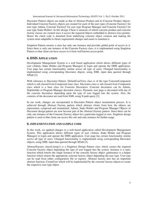 ABSTRACT FACTORY AND SINGLETON DESIGN PATTERNS TO CREATE DECORATOR ...