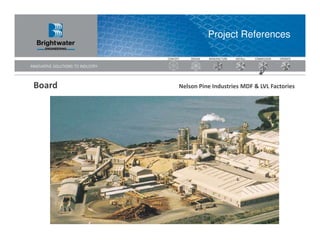 Project References




Board   Nelson Pine Industries MDF & LVL Factories
 