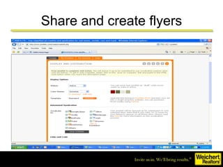 Share and create flyers 