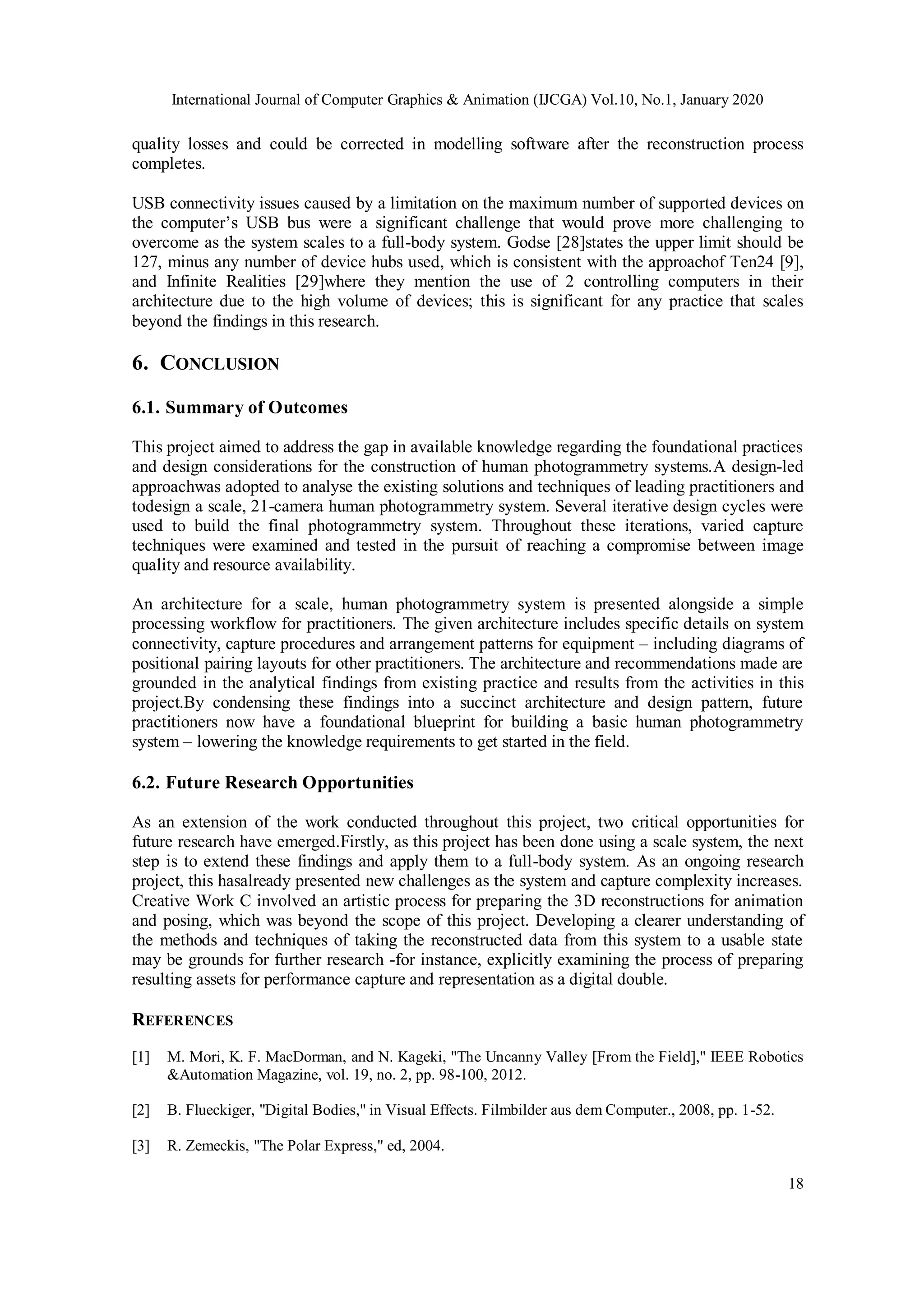 HUMAN PHOTOGRAMMETRY: FOUNDATIONAL TECHNIQUES FOR CREATIVE ...