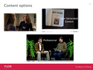 Content optionsUser Generated ContentTV23Professional