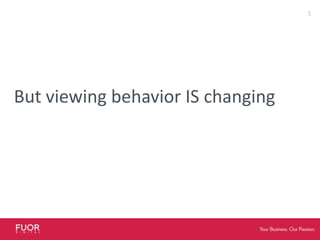 5But viewing behavior IS changing