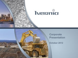 Magellan Metals Pty Ltd

Corporate
Presentation
October 2012

Responsibly Lead

1

 