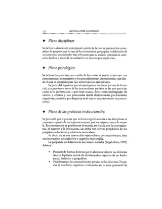 López Valdovinos, Martina (2001). Historia y Ciencias Sociales: Estrategias de enseñanza y aprendizaje. México, Editorial Pax. “El conocimiento histórico y
social en la escuela”, págs.1-14
 