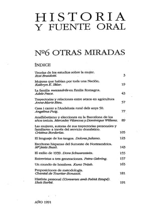 De Tourtier-Bonazzi, Chantal (1991) “Propuestas metodológicas” en: Revista Historia y Fuente Oral, Núm. 6, Otras miradas, págs. 181-189.
 