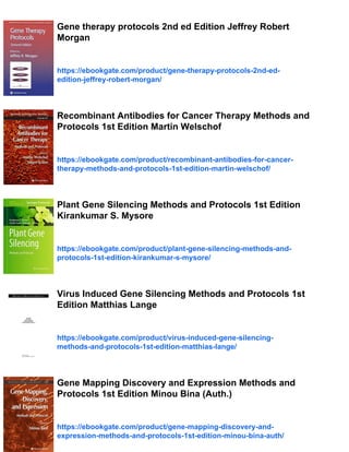 Viral Vectors for Gene Therapy Methods and Protocols 1st Edition Edward ...