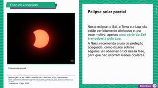 eclipse lunar e solar 6 ano ensino fundamental | PPTX