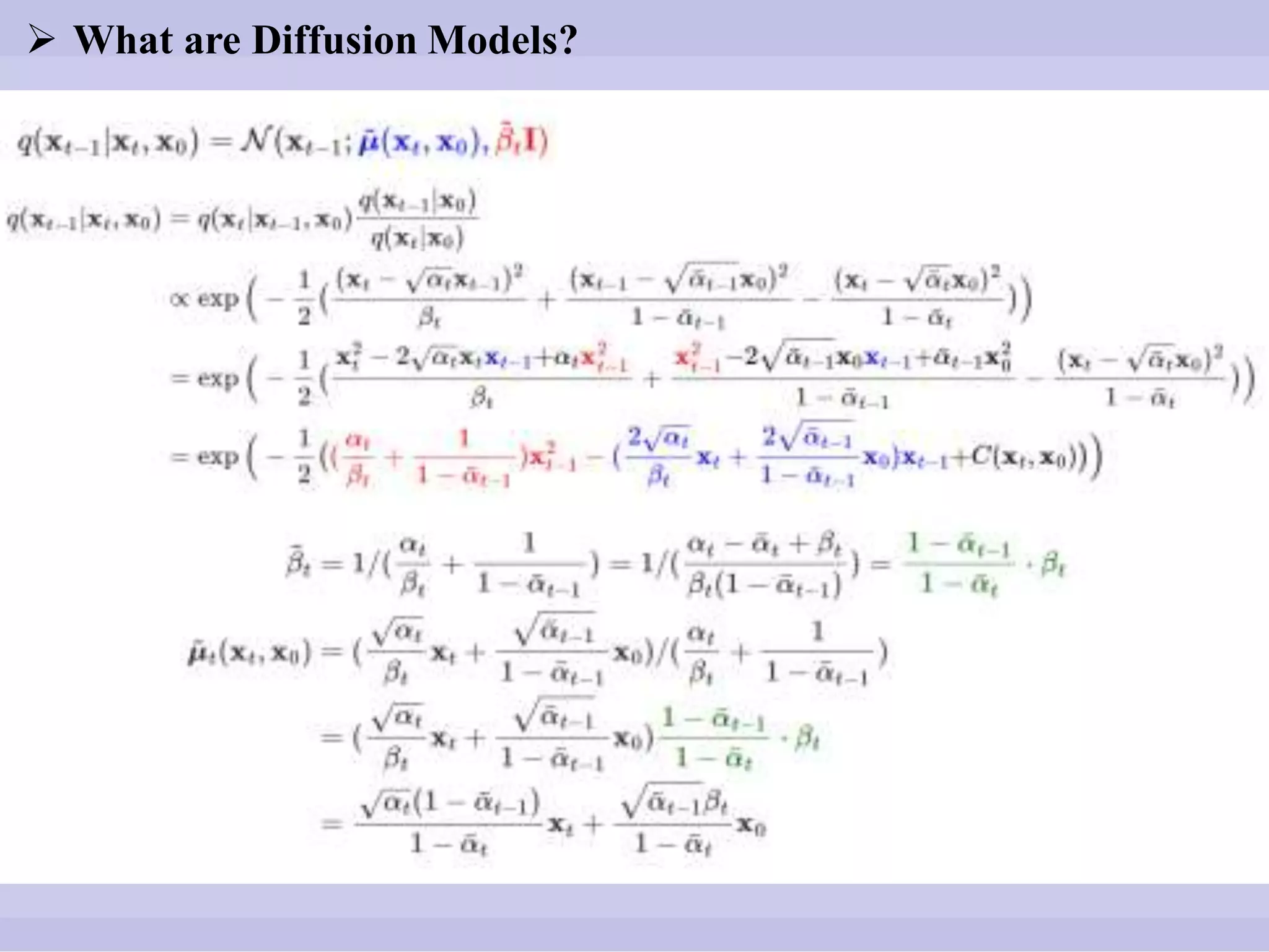  What are Diffusion Models?
 