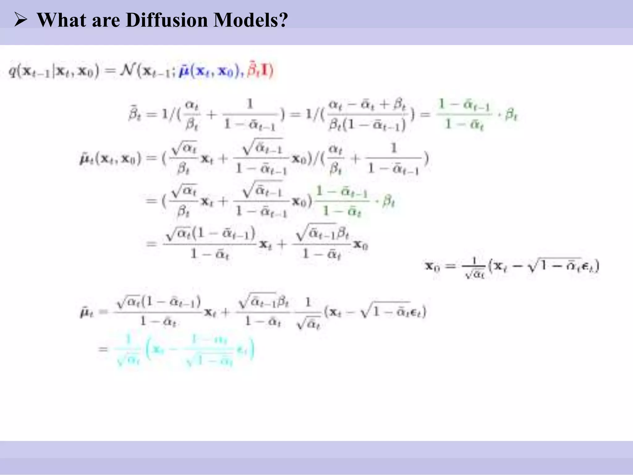  What are Diffusion Models?
 