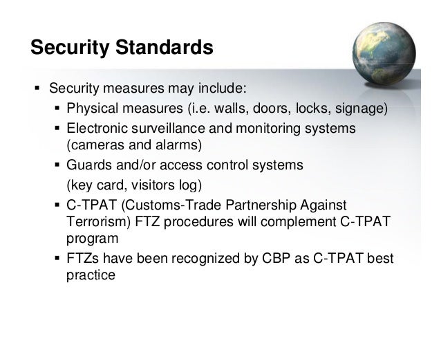 C tpat procedures manual for garment factory
