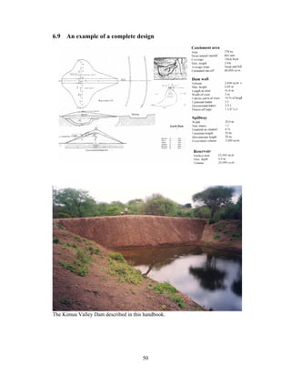 6.9 An example of a complete design




The Kimuu Valley Dam described in this handbook.




                                      50
 