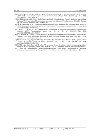 Integrating millimeter wave with hybrid precoding multiuser massive ...