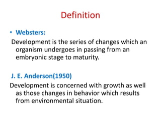 concept of growth and deve | PPTX