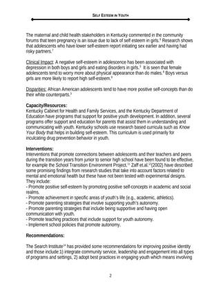 SELF ESTEEM IN YOUTH | PDF