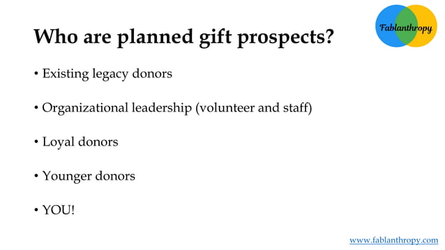 What's Your Legacy? Implementing a planned giving program | PPT