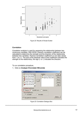 spss correlation analysis nice scatterplot | data... SPSS GUIDE | PDF