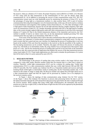 Image transmission using visible light communication in data ...