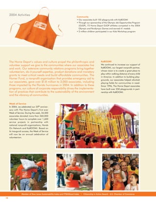 home depot Annual Report 2004