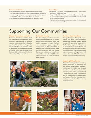home depot Annual Report 2004
