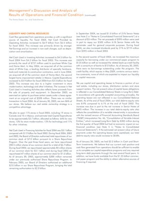 home depot Annual Report 2004