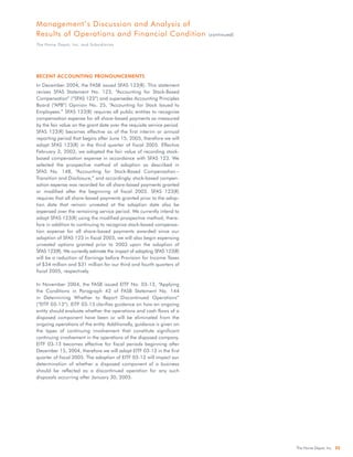 home depot Annual Report 2004