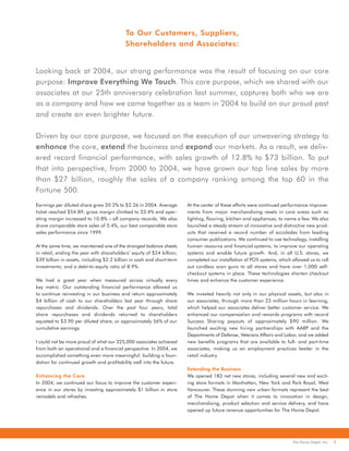 home depot Annual Report 2004