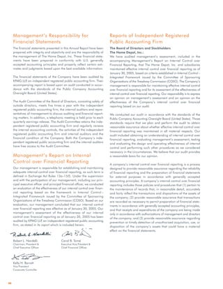 home depot Annual Report 2004