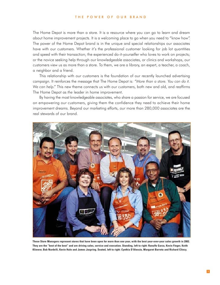 home depot Annual Report 2002