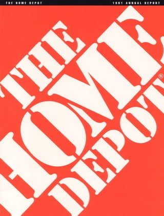 home depot Annual Report 1991
